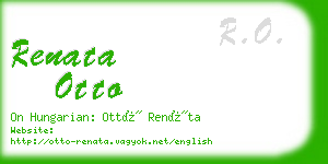 renata otto business card